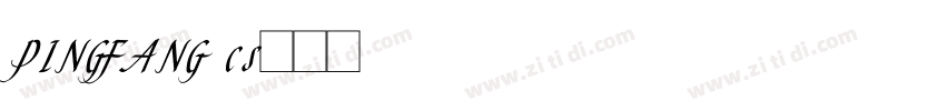 PINGFANG cs字体转换
